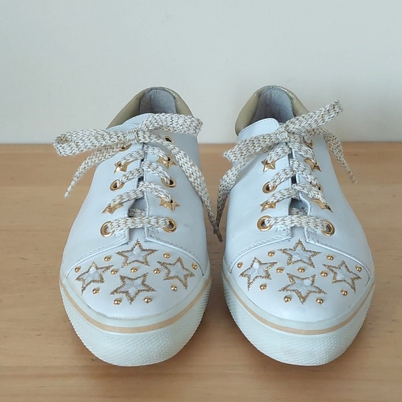 Stuart weitzman white leather sneakers - Picture 2 of 13